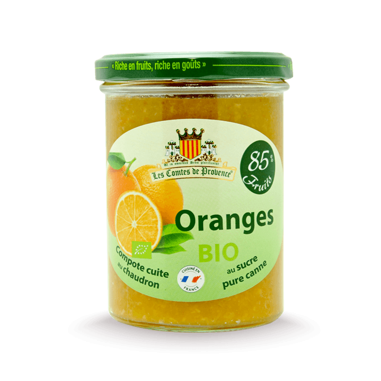 Compote d'Oranges BIO - Les Comtes de Provence